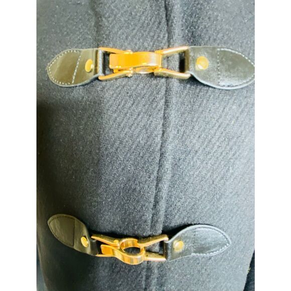NWT Cole Haan Duffle Wool Blend Coat with Zipper and Taggle Lock Front Closure - Picture 4 of 10